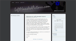 Desktop Screenshot of lefthandedactors.com